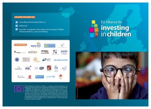 Flyer of the EU Alliance for Investing in Children